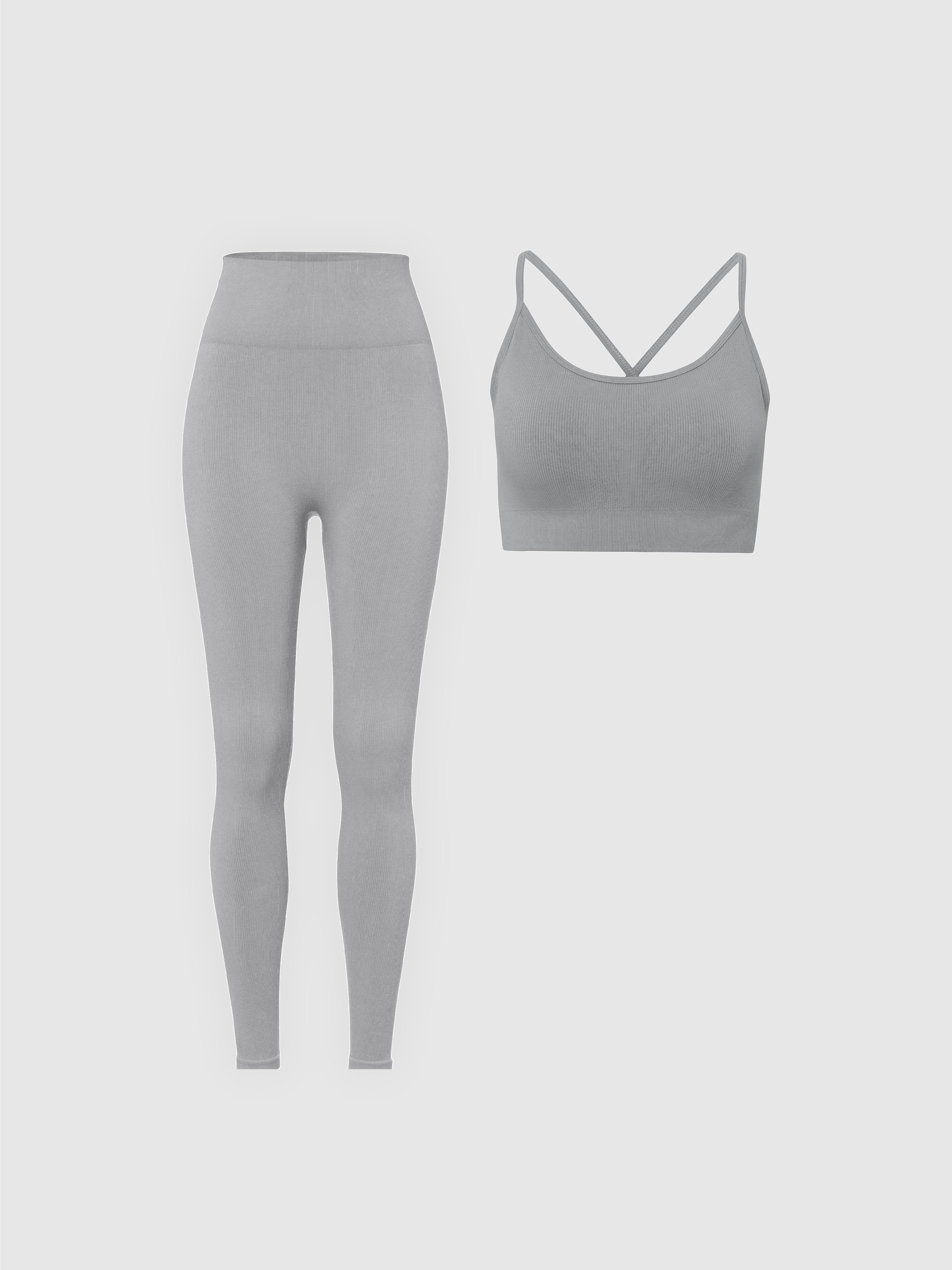 Le set Form brassière et legging Rib sans couture