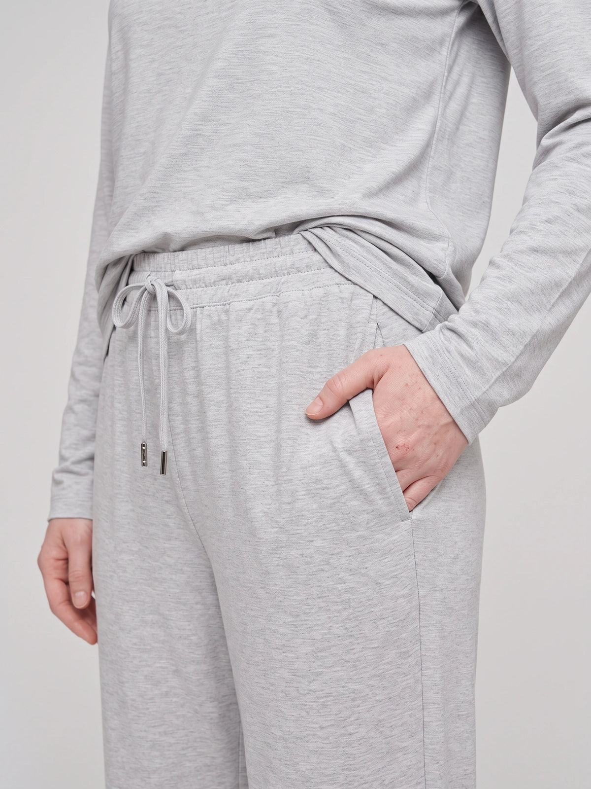 Ensemble de pyjama Floorence gris clair chiné