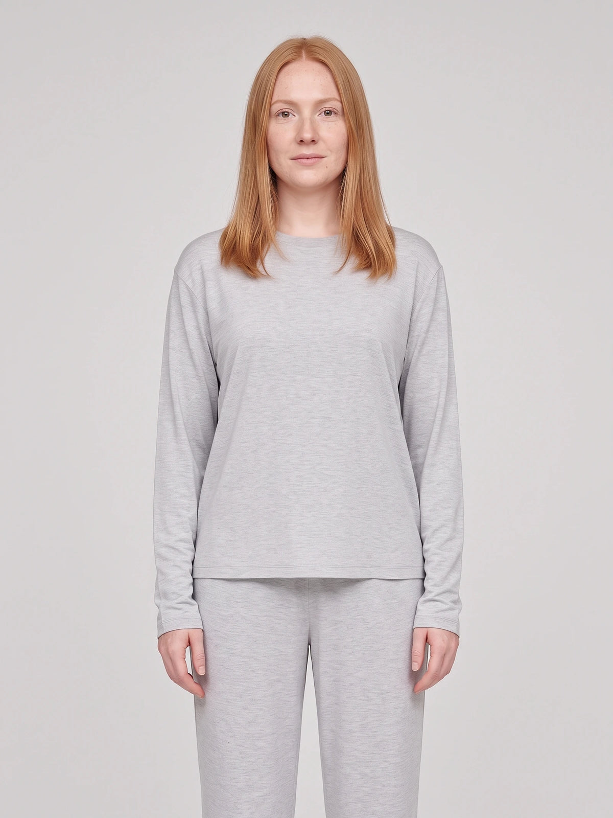 Ensemble de pyjama Floorence gris clair chiné