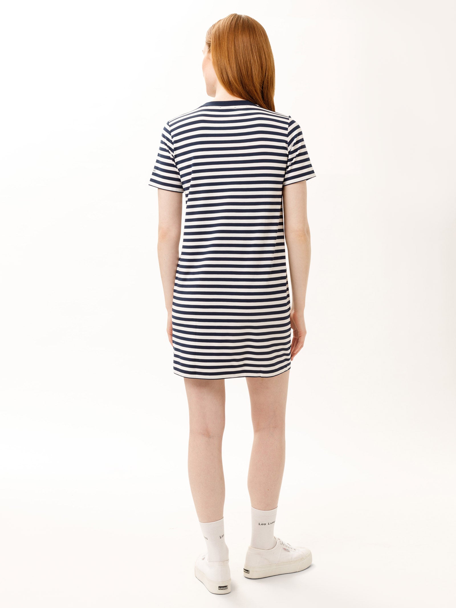 Stripe Dress Blue/Bright White
