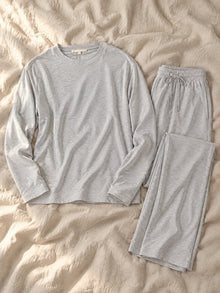 Ensemble de pyjama Floorence gris clair chiné