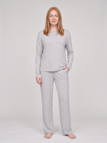 Ensemble de pyjama Floorence gris clair chiné